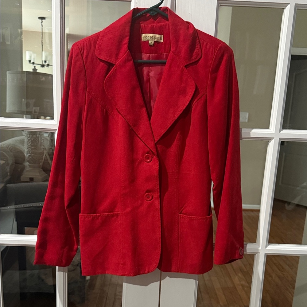Chic Red Blazer